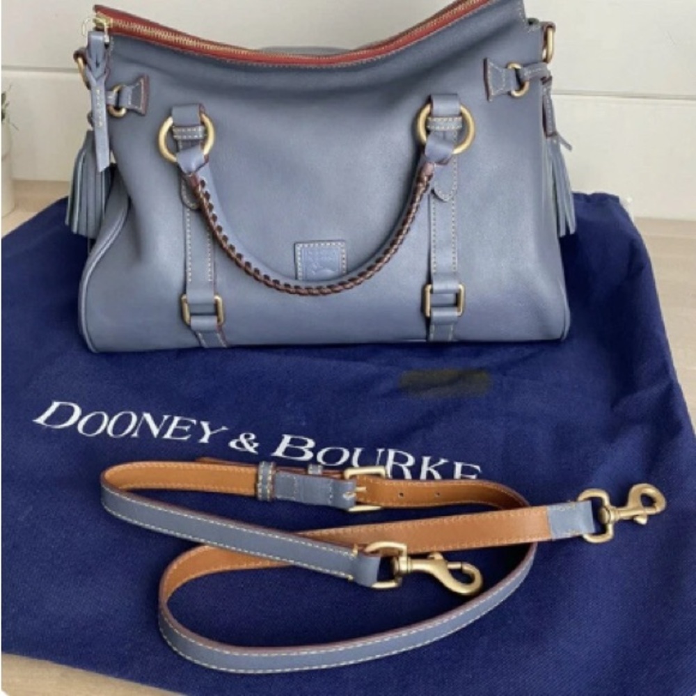 Dooney & Bourke Sleel blue Leather Satchel